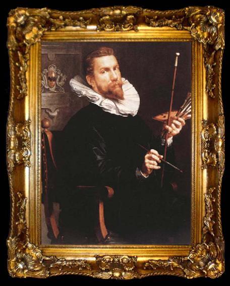 framed  Joachim Wtewael Self-Portrait, ta009-2